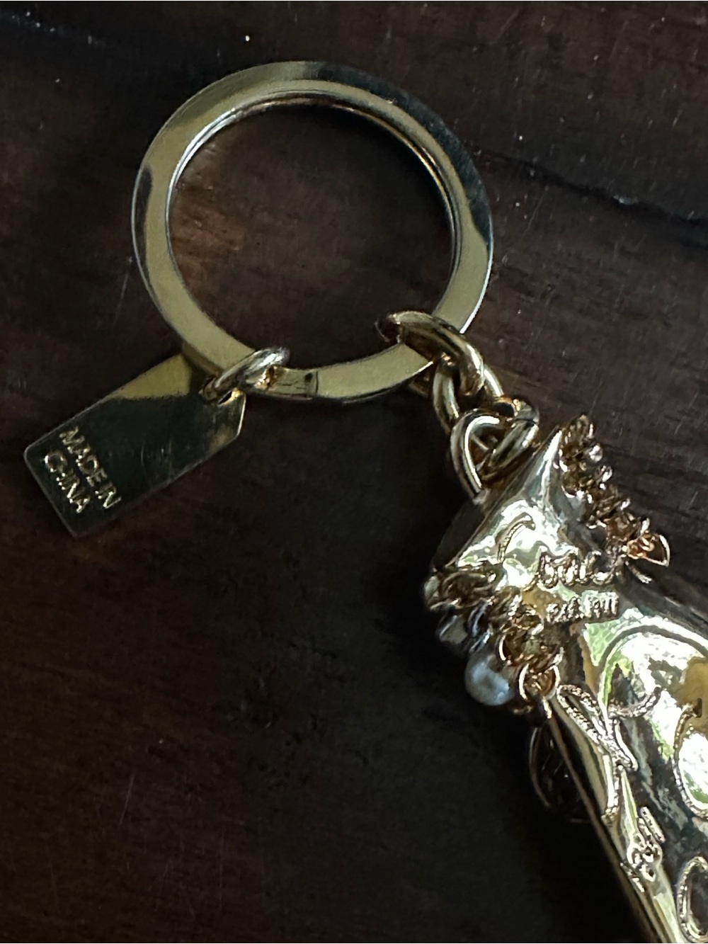 RARE Coach Elongated Hand Keychain Bag Charm - Picture 7 of 10